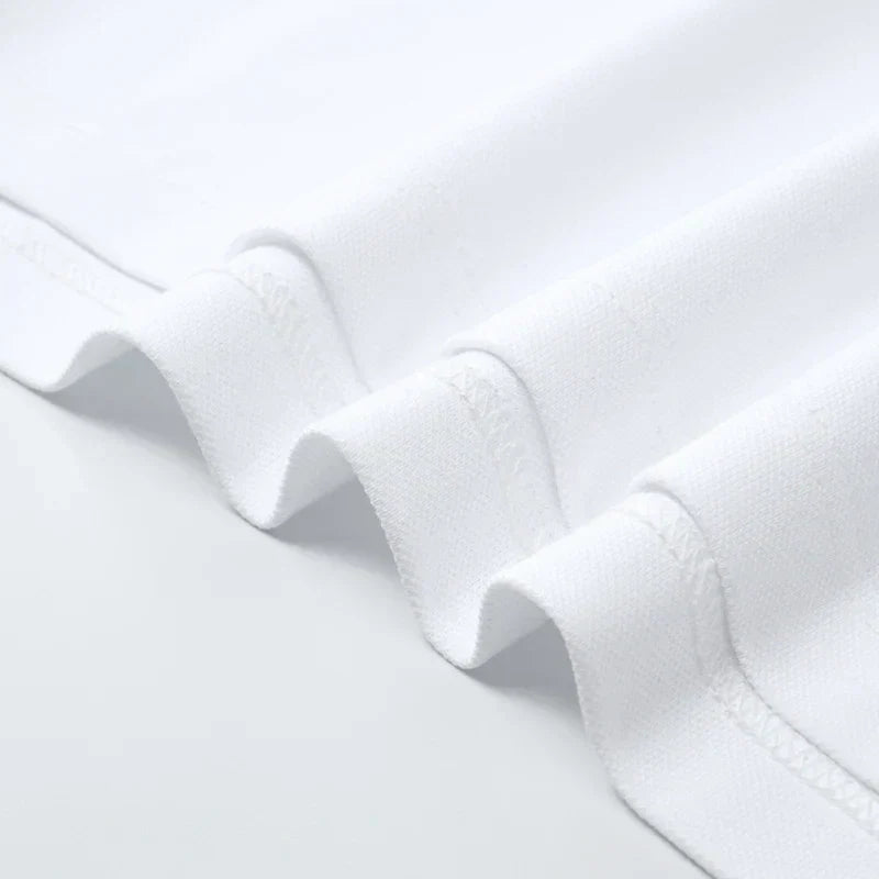 men's silk cotton breathable polo T-shirt