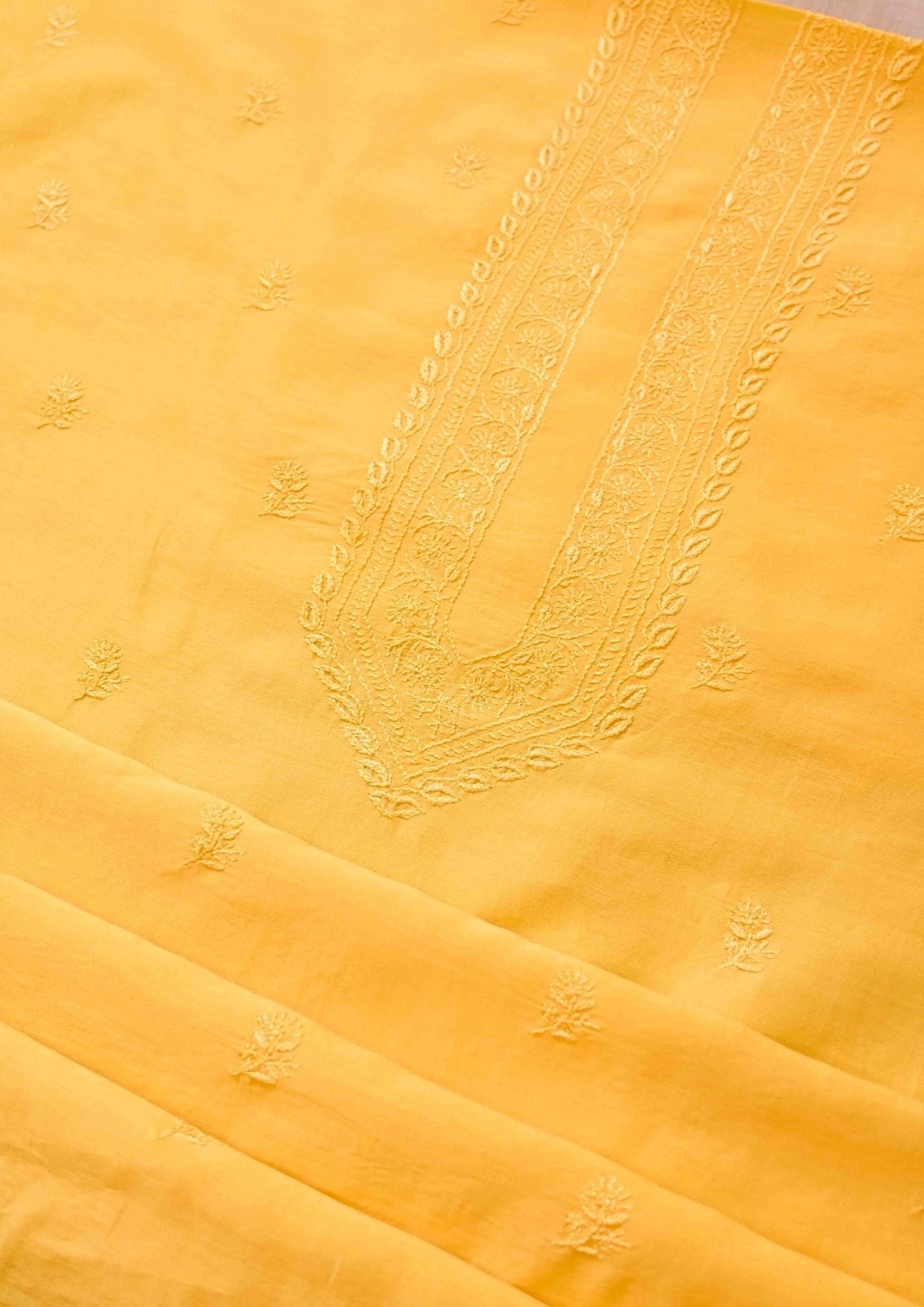 Chanderi Chikankari Men's Kurta Material - SC245135