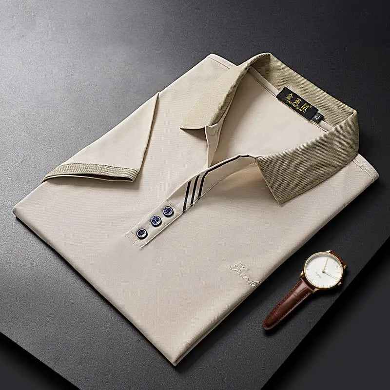 Men's Premium Striped Polo Shirt