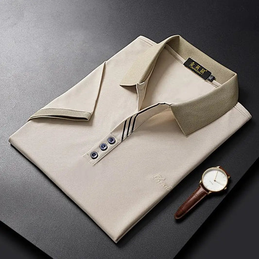 Men's Premium Striped Polo Shirt