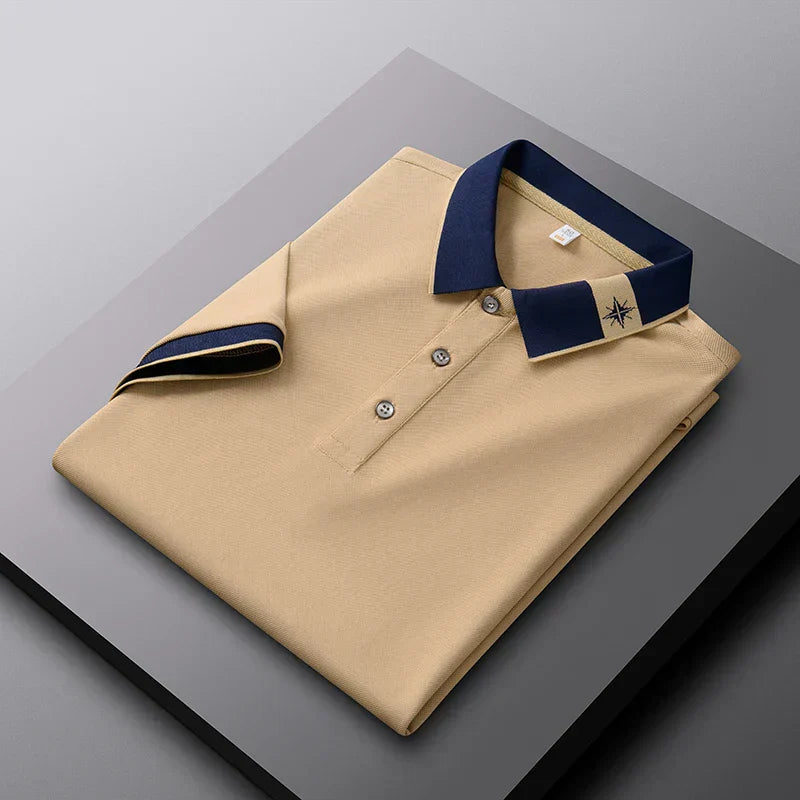 men's short sleeved polo T-shirt