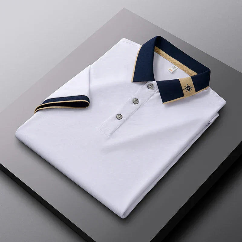 men's short sleeved polo T-shirt