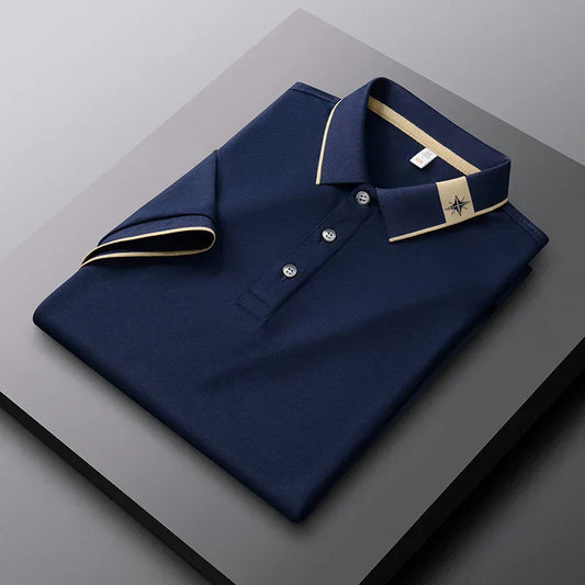 men's short sleeved polo T-shirt