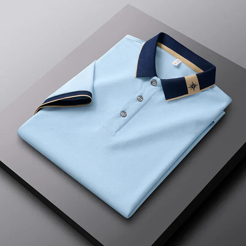 men's short sleeved polo T-shirt