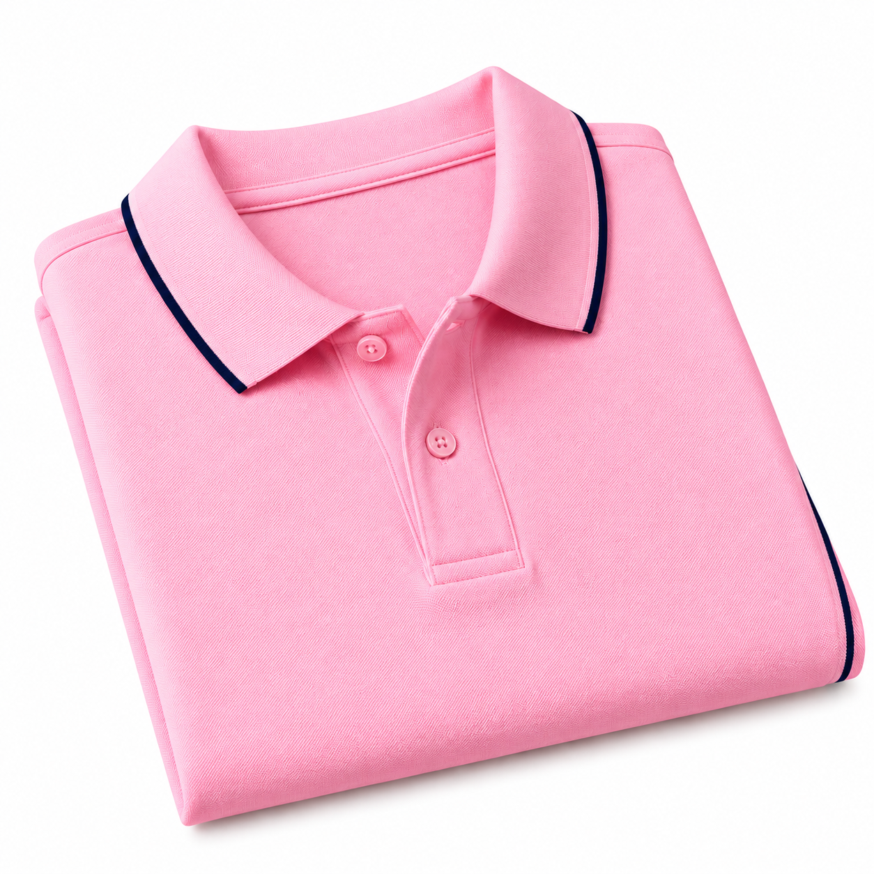 Combo Pack of (4) Men's Premium Polo Neck T-Shirts Yellow, Pink, Blue, Grey - Image 3