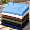 Combo Set  (6)  Men's Premium Solid Half Sleeve Crew Neck T-Shirt