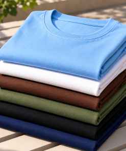 Combo Set  (6)  Men's Premium Solid Half Sleeve Crew Neck T-Shirt
